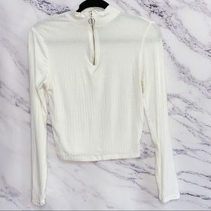 Ambiance long sleeve top with a quarter zip